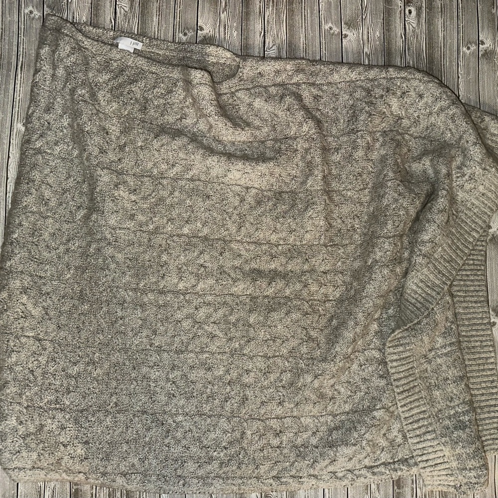 J. Jill Gray Sweater Poncho